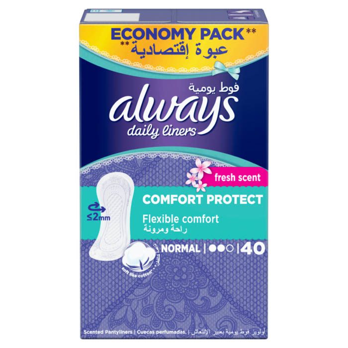 Always Comfort & Protect Fresh Pantyliners 40's