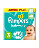 Pampers Active Baby Dry 3 4-9 kg Medium 46's