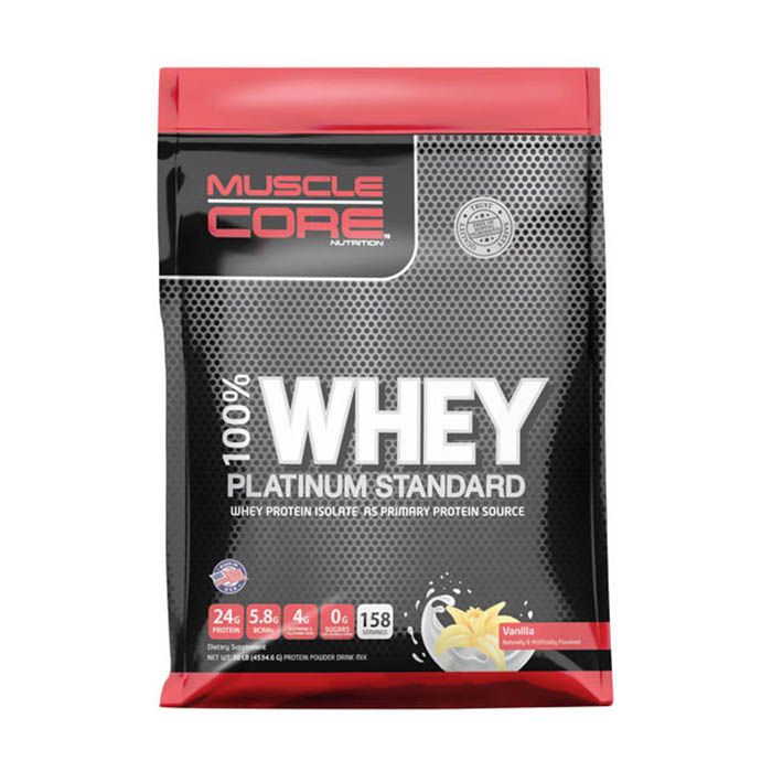 Muscle Core 100% Whey Platinum Standard 10 LB Vanilla Flavor