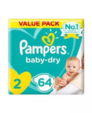 Pampers New Baby-Dry Size 2 3-6 kg Value Pack 64's