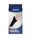 Olympa Wrist & Thumb Brace with Palm Stay Right Grey-Black Extra S