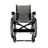 Karma S Ergo Manual Wheel Chair Grey/P Silver18" 106F24Wb