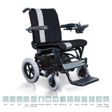 Karma Electric Wheel Chair Black/S.Black Kp-10.3