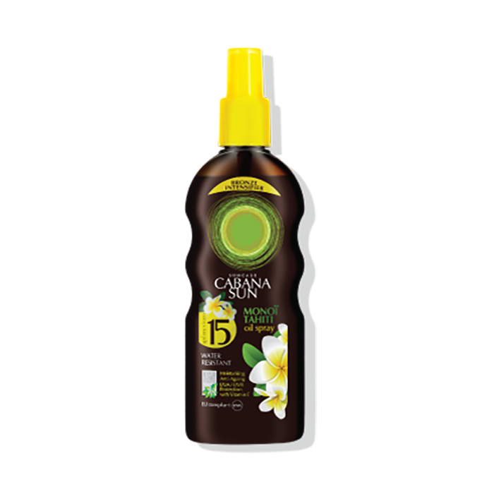 Cabana Sun Monoi Tahiti Oil Spray Spf 15 200 ml