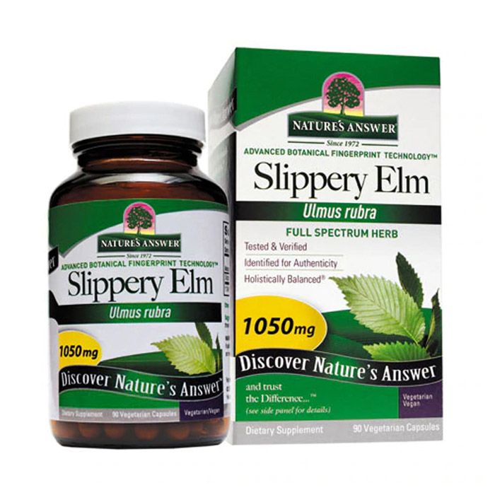 Natures Answer Slippery Elm 1050 mg 90 Vegetarian capsules