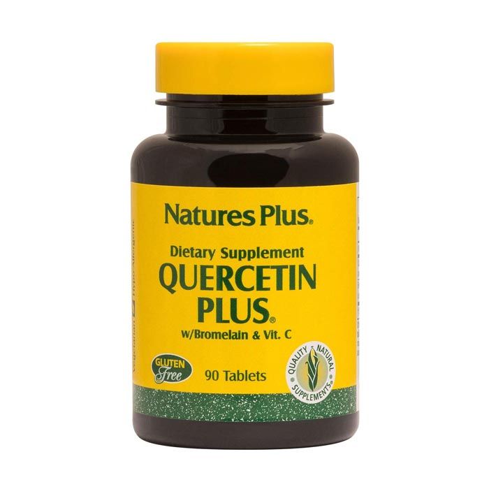 Natures Plus Quercetin Plus With Vitamin C & Bromelain 90 Tablets