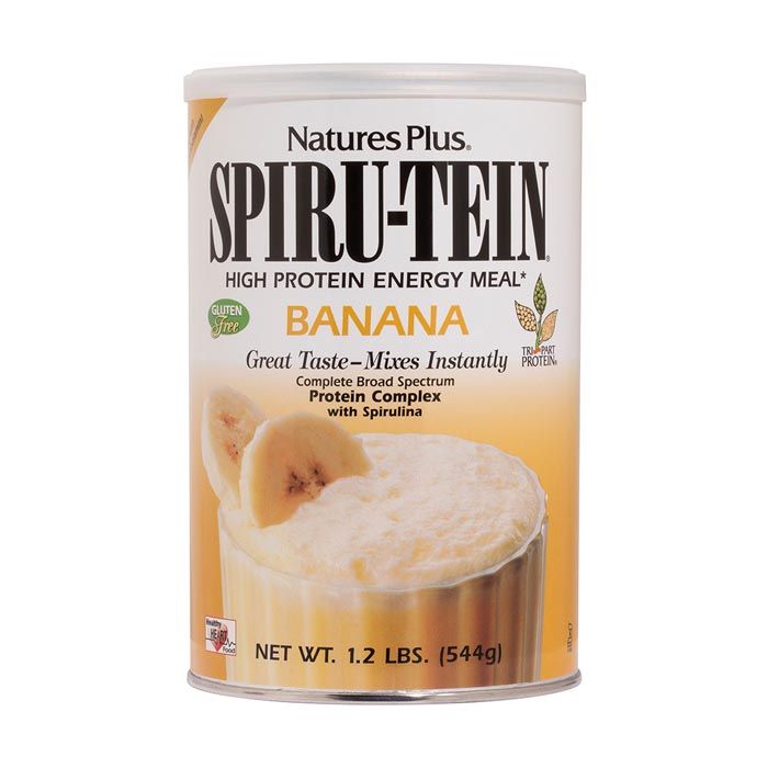 Natures Plus Spiru-Tein Banana 1.2 LBS 544 g Can