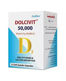 Dolcivit D3 50000IU Soft Gelatin Capsules 12's