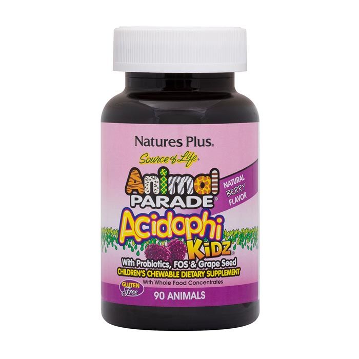 Natures Plus Animal Parade Acidophi Kidz 90 Animals
