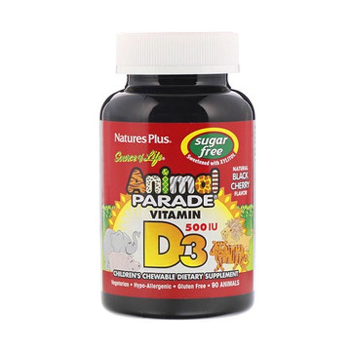 Natures Plus Animal Parade Sugar Free Vitamin D3 90's