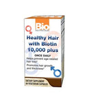 Bio Nutrition Healthy Hair with Biotin 10000 mcg Plus Vegetarian Capsules 60's