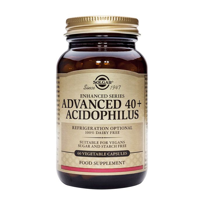 Solgar Advanced 40+ Acidophilus Non Dairy Vegetable Capsules 60's