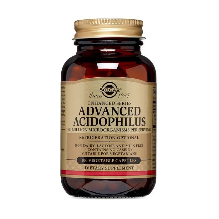 Solgar Advaned Acidophilus Non Dairy Vegetable Capsules 100's