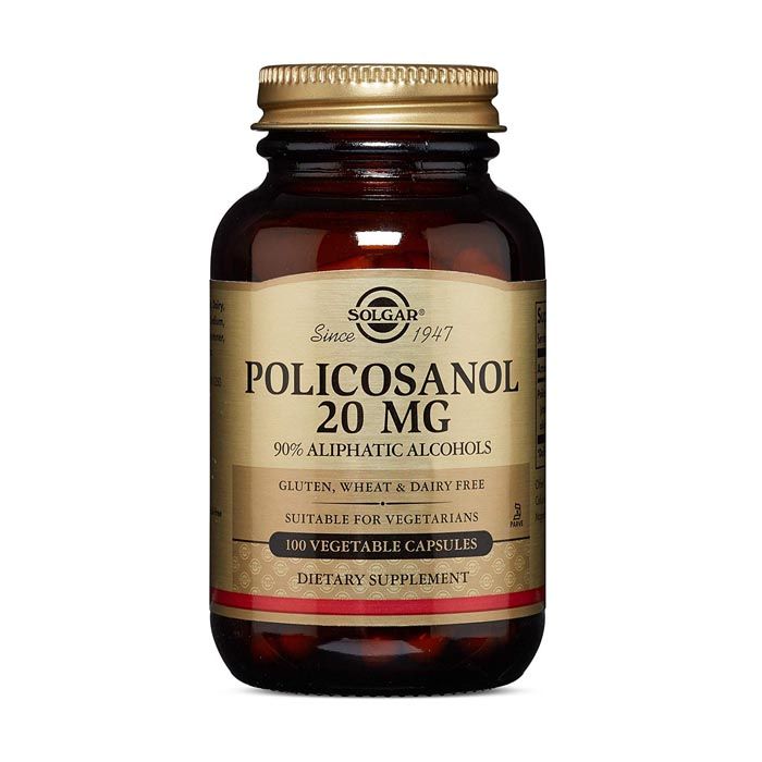 Solgar Policosanol 20 Mg Vegetable Capusule 100's- New