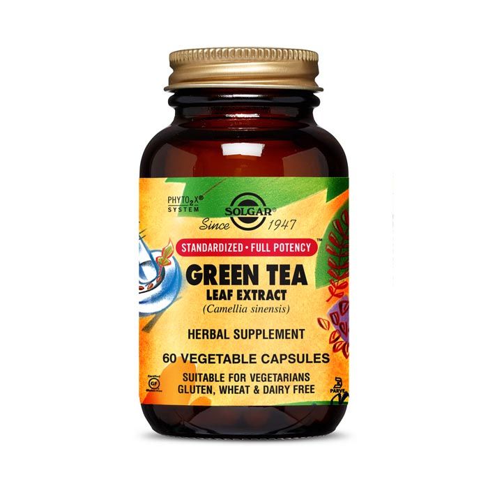 Solgar SFP Green Tea Leaf Extract Vegetable Capsules 60's