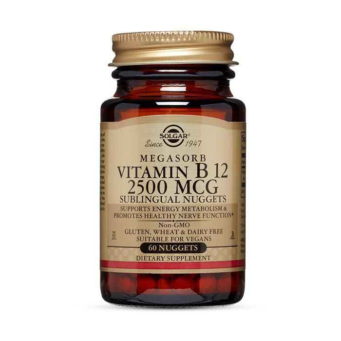 Solgar Megasorb Vitamin B12 2500 mcg Nuggets 60's