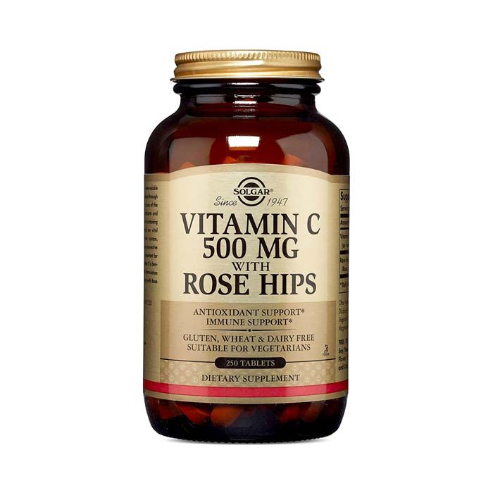 Solgar Vitamin C 500 Mg With Rose Hips Tablets 250's