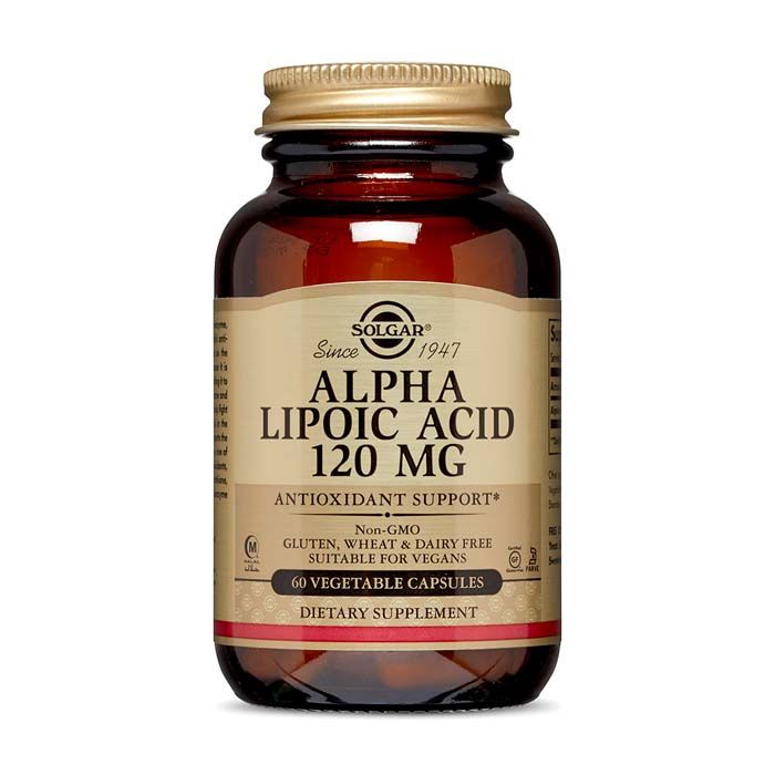 Solgar Alpha Lipoic Acid 120 mg Vegetable capsules  60's