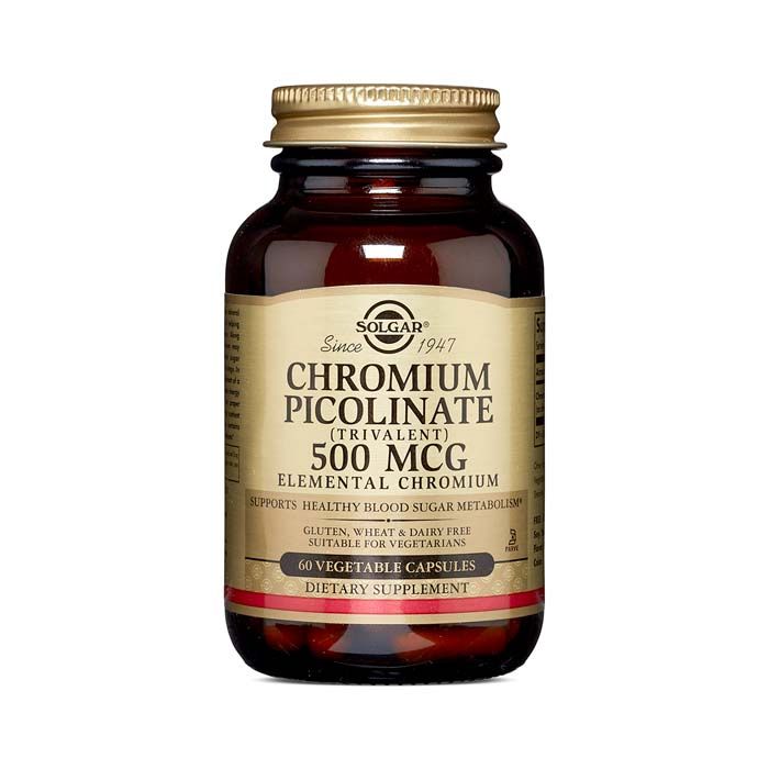 Solgar Chromium Picolinate 500 mcg  Vegetable Capsule  60's