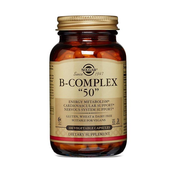 Solgar B Complex 50 Vegetable capsules 100's