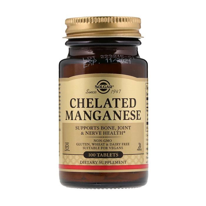 Solgar Chelated Manganese Tablet 100's