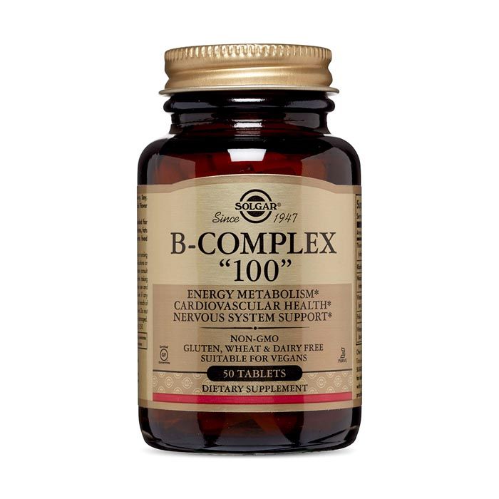 Solgar B Complex 100 mg Tablets 50's