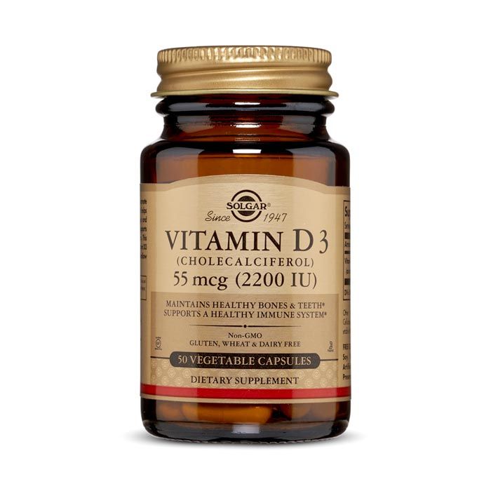 Solgar Vitamin D3 2200iu Vegetable Capsule 50's