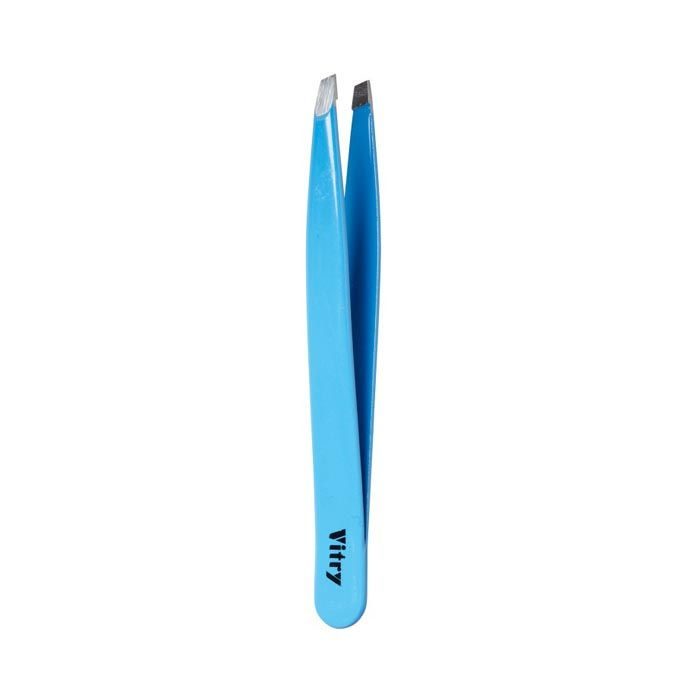 Vitry Blue Professional Tweezer Slant Ends