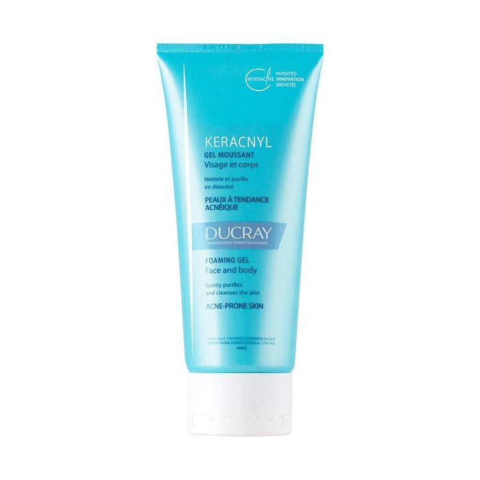 Ducray Keracnyl Face & Body Foaming Gel For Acne 200 ml