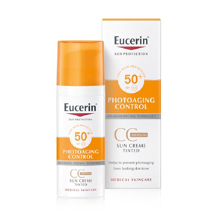 Eucerin Sun Cream Tinted CC Medium SPF-50 50 ml