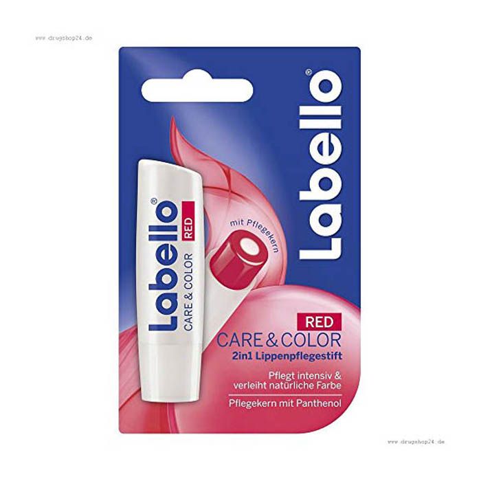 Labello Care & Colored Red Lip Balm