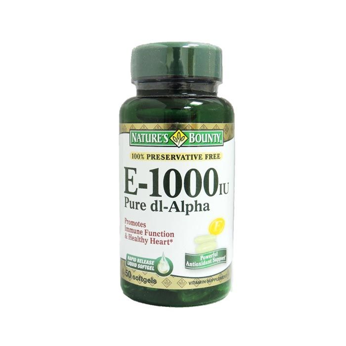 Natures Bounty Vitamin E 1000 IU 50's