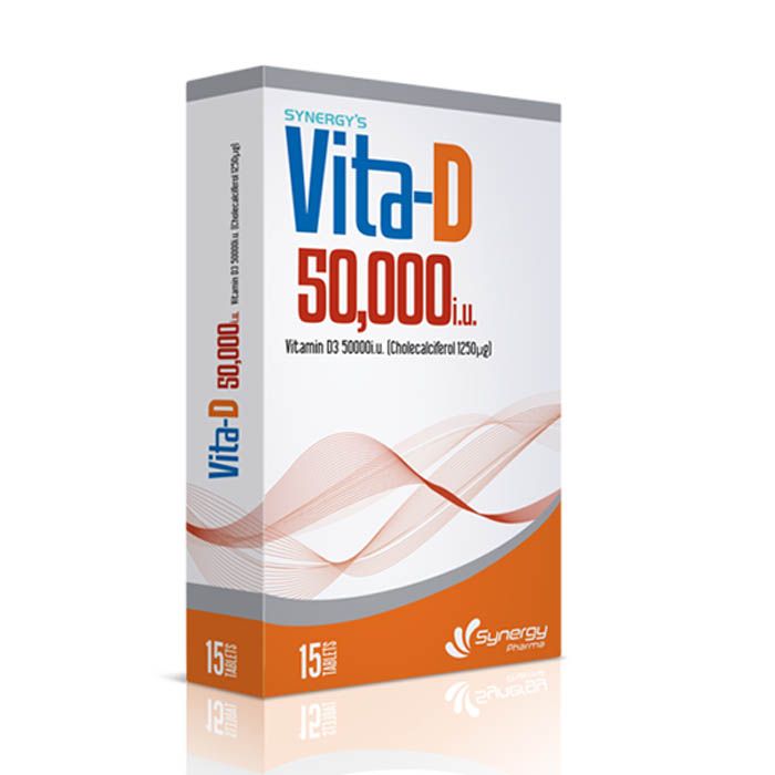 Vita D 50000iu Tablets 15's