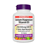 Webber Naturals Calcium Magnesium  With Vitamin  D 90's