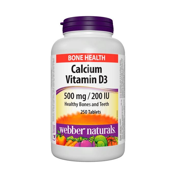Webber Naturals Calcium Vitamin D 500 mg 250's