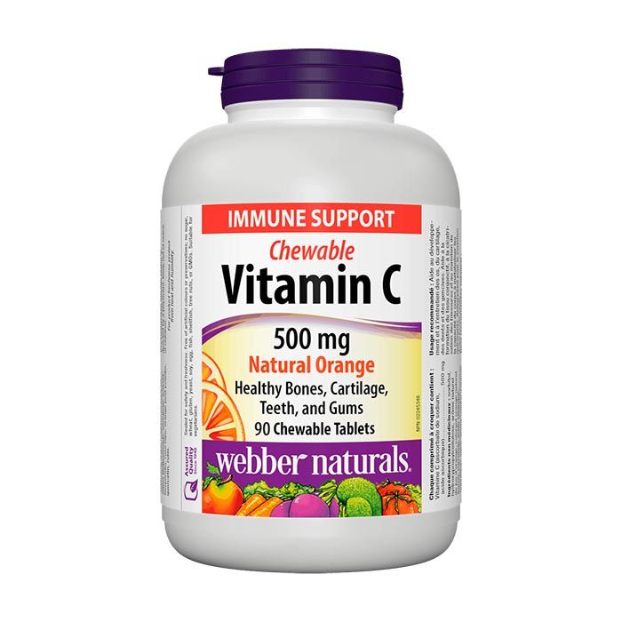Webber Naturals Vitamin C 500 Mg Orange 90's