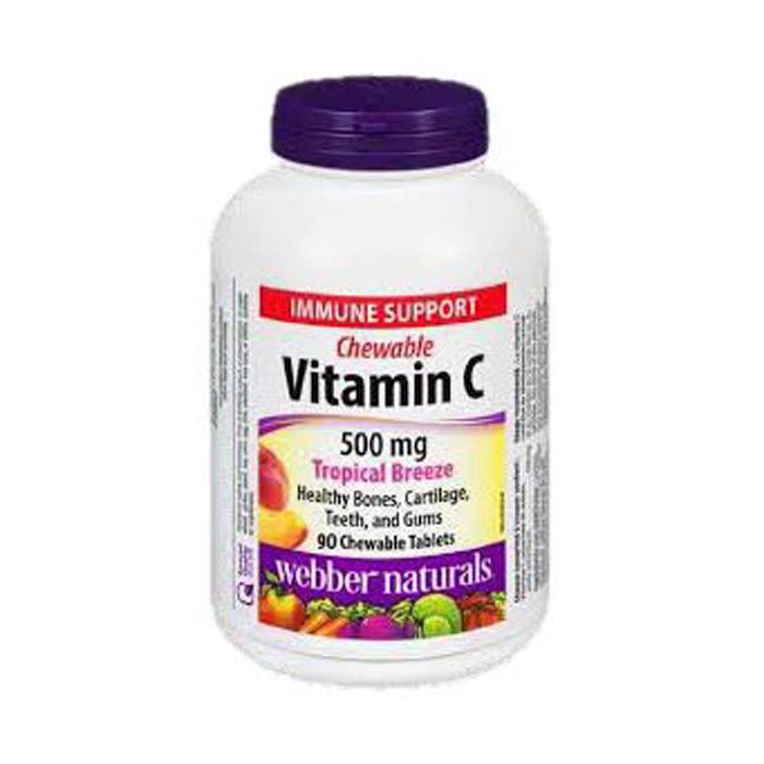 Webber Naturals Vitamin C 500 mg Tropical Easy 90's