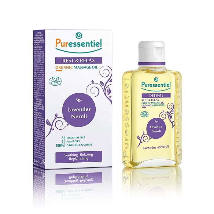 Puressentiel Rest and Relax Organic Massage Oil Lavender 100 ml