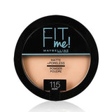 Maybelline Fit Me Matte Poreless Powder+Sponge 115 Ivory