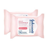 Johnson's Facial Wipes Normal 25's 1+1 Free