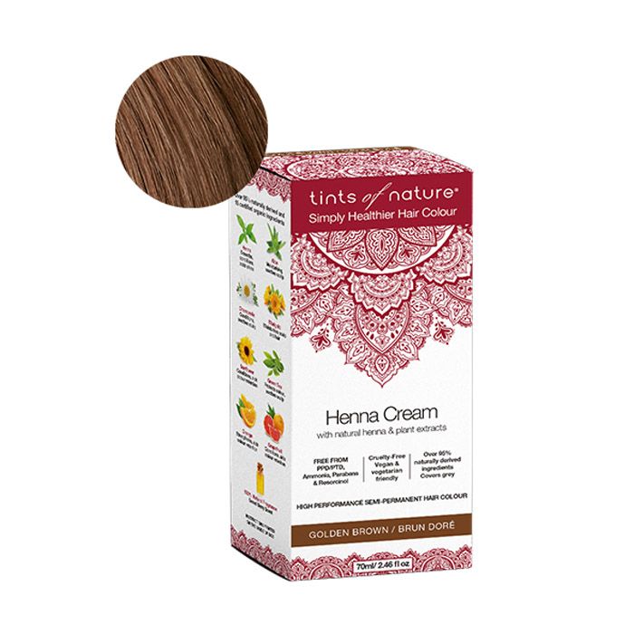 Tints Of Nature Henna Cream - Golden Brown 70 ml