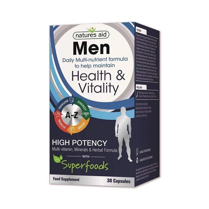 Natures Aid Men Health & Vitality 30's Capsules