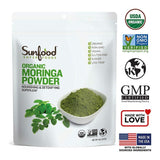 Sunfood Superfoods Moringa Leaf Powder Organic 8 Oz