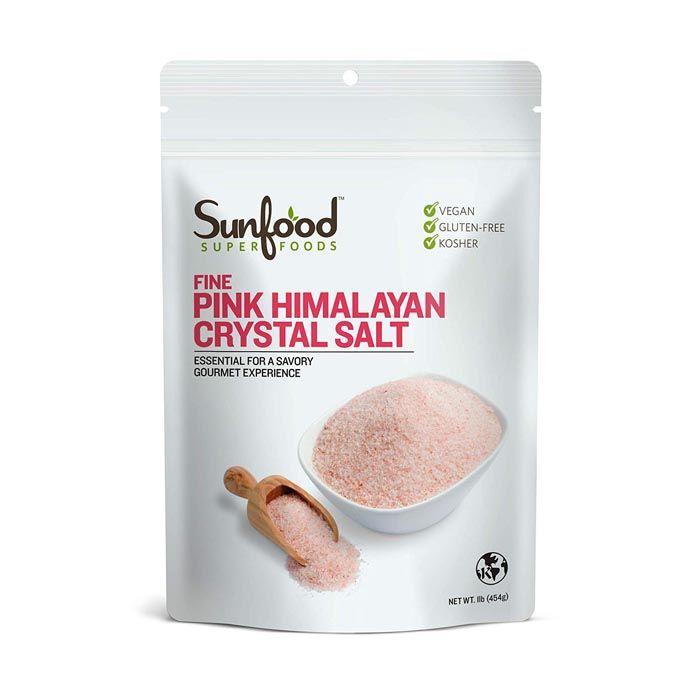 Sunfood Superfoods Pink Himalayan Crystal Salt 1lb