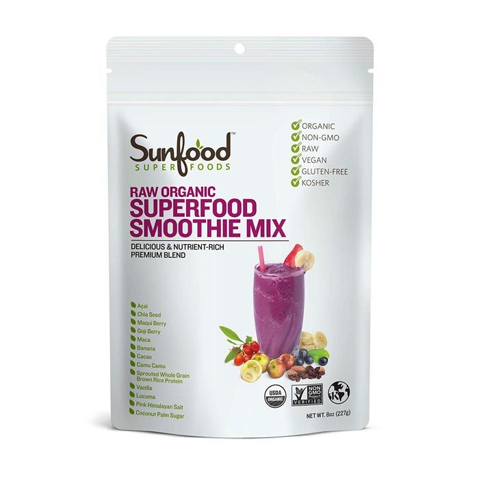 Sunfood Superfoods Smoothie Mix Organic 8 Oz