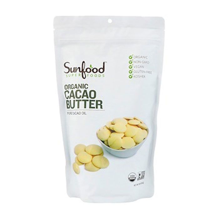 Sunfood Superfoods Cacao Butter Organic 1lb