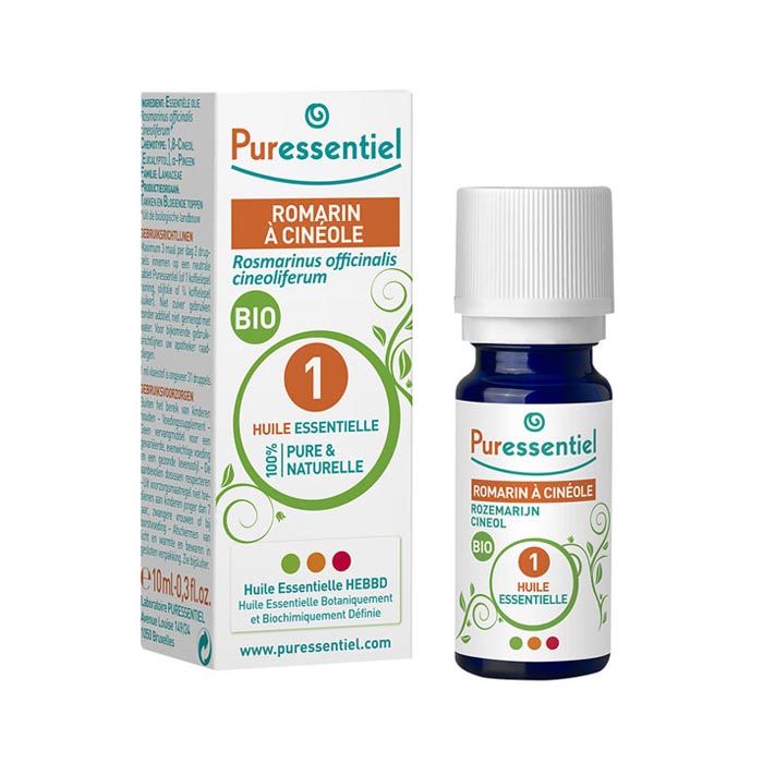 Puressentiel Organic Cineole Rosemary Essential Oil 10 ml