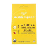 Wedderspoon Organic Manuka Honey Drops Lemon 120 g 20's