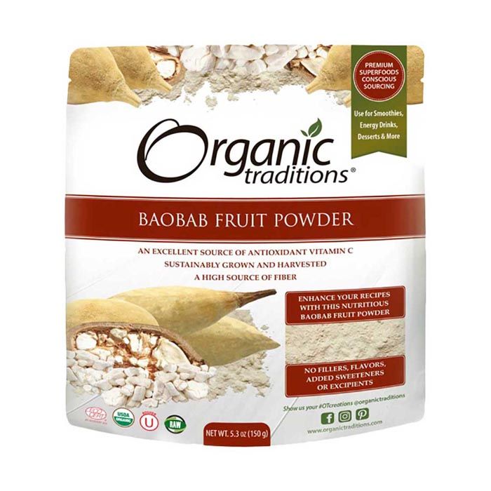 Organic Traditions Baobab Fruit Powder 150 g