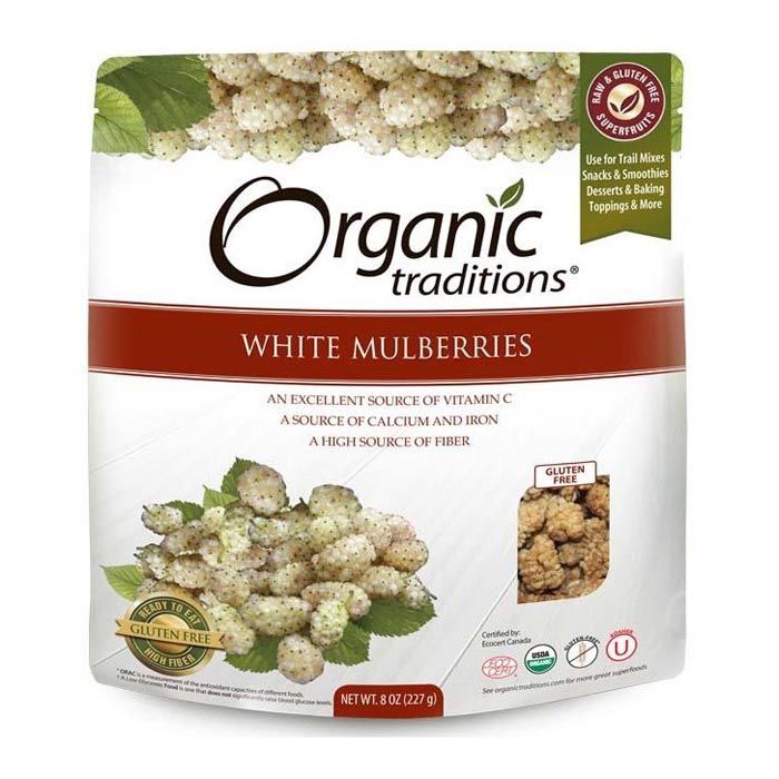 Organic Traditions White Mulberries 227 g